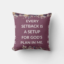 Cojín Decorativo Lavender pillow with a simple religious quote