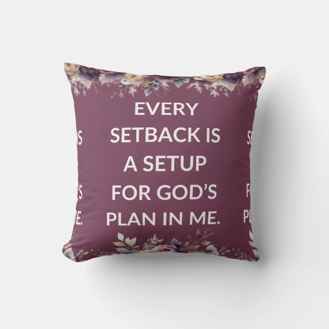 Cojín Decorativo Lavender pillow with a simple religious quote (Anverso)