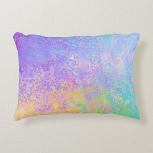 Cojín Decorativo Lavender Sunrise Pastel Neon Alcohol Tinta Resumen