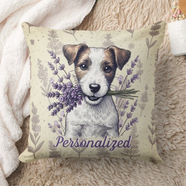 Cojín Decorativo Lavender Terrier Love (Manta)