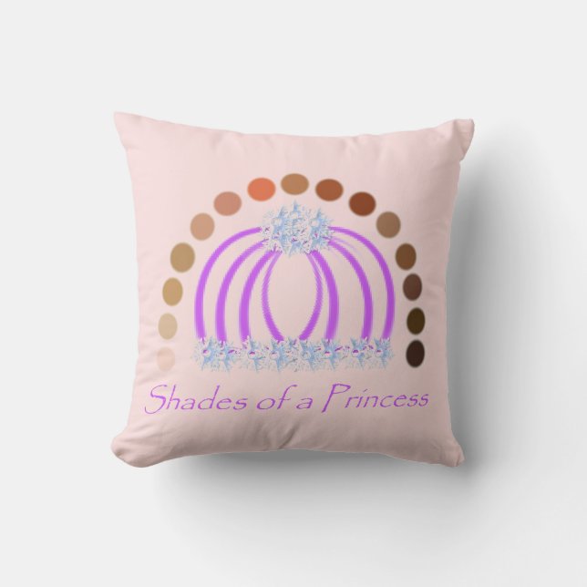 Cojín Decorativo LavishlyOn Shades De Una Princesa Compuesta De Arc (Anverso)