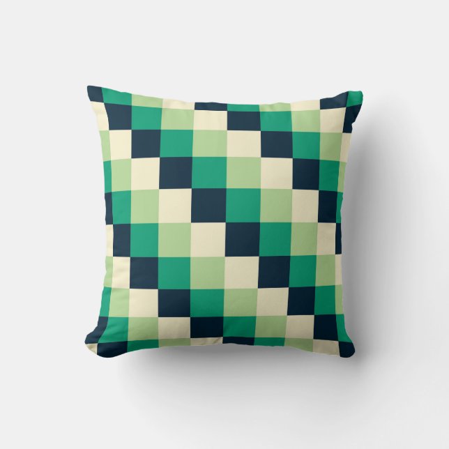Cojín Decorativo  “Layered Green Throw Pillow (Anverso)