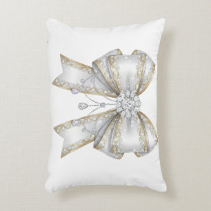 Cojín Decorativo lazo blanco
