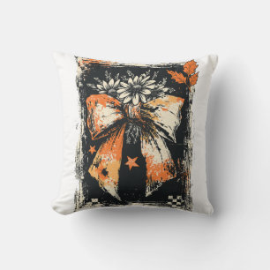 Cojín Decorativo Lazo de cinta de otoño desgastado