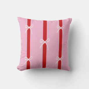 Cojín Decorativo Lazo rayado rosa rojo FunHaus Circo
