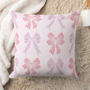 Cojín Decorativo Lazos de cinta coqueta adorable patrón