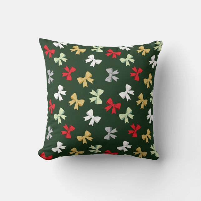 Cojín Decorativo Lazos Navideños (Anverso)