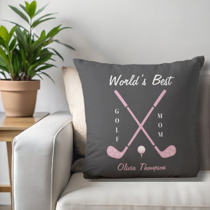 Cojín Decorativo Lazos personalizados para golf para mamá de cumple