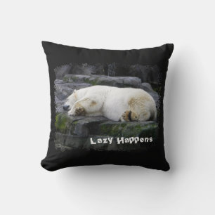 Cojín Decorativo Lazy Happens Polar Bear