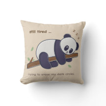 Lazy Panda Quote – Aún Cansado y Ojeras