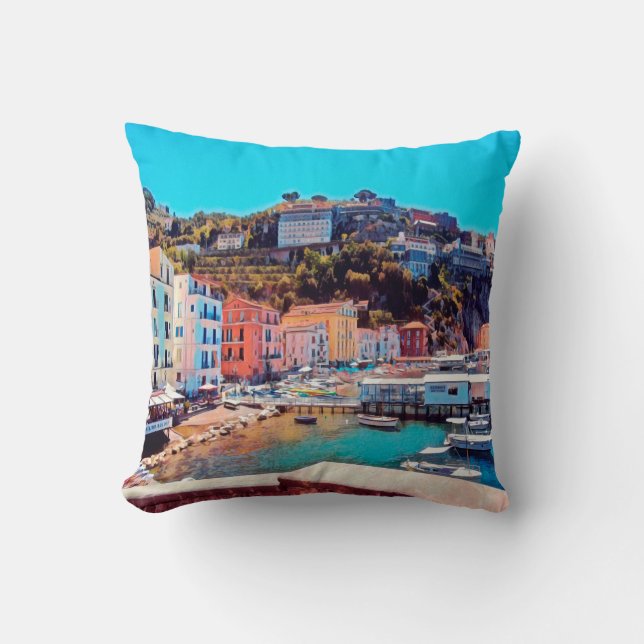 Cojín Decorativo ldp SORRENTO - panorama - playa - (Anverso)
