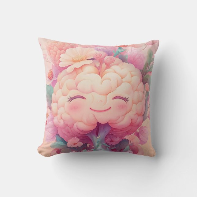 Cojín Decorativo Le Cerveau Fleur - The Brain Flower  (Anverso)