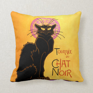 Cojín Decorativo Le Chat Noir en púrpura
