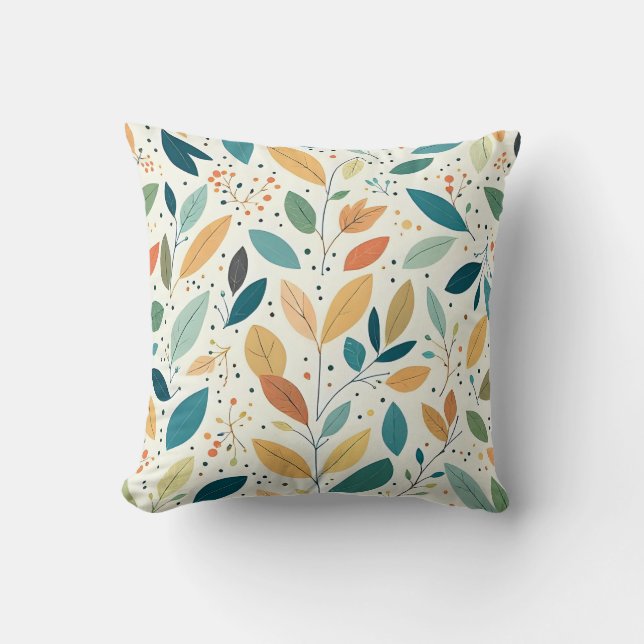 Cojín Decorativo Leaf and Dots cushion (Anverso)