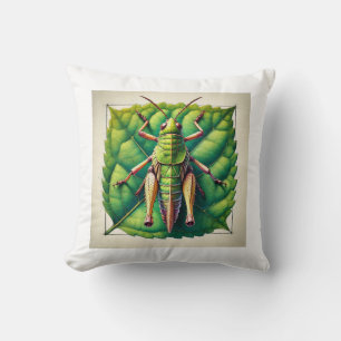 Cojín Decorativo Leaf Rolling Grasshopper 170724IREF201 - Watercolo