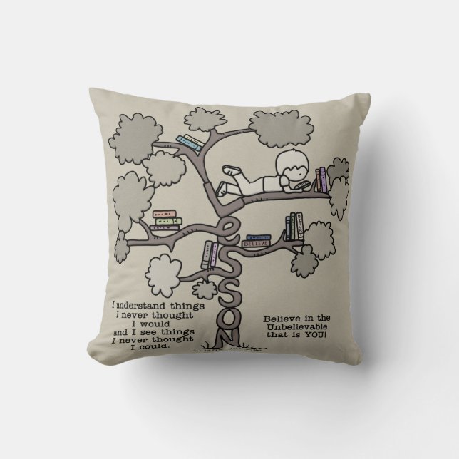 Cojín Decorativo Lecciones aprendidas (Anverso)