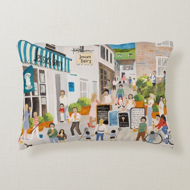 Cojín Decorativo Leche Jessies en Mousehole (Anverso)