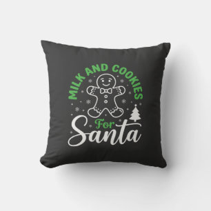 Cojín Decorativo Leche y Galletas de Navidad para Santa