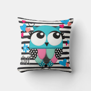 Cojín Decorativo Lechuza azul