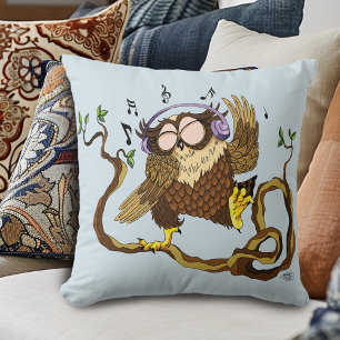 Cojín Decorativo Lechuza de música