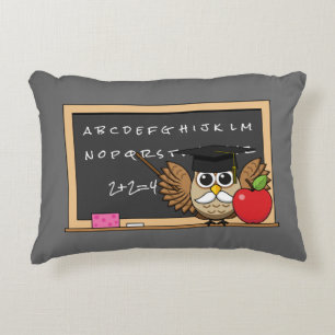 Cojín Decorativo Lechuza educativa con Personalizado Apple