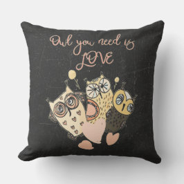 Cojín Decorativo Lechuza que necesitas es AMOR