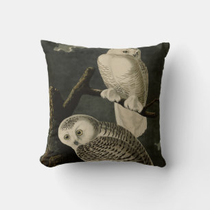Cojín Decorativo Lechuza Snowy, los pájaros de América de John Jame