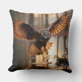 Cojín Decorativo Lechuzas al atardecer