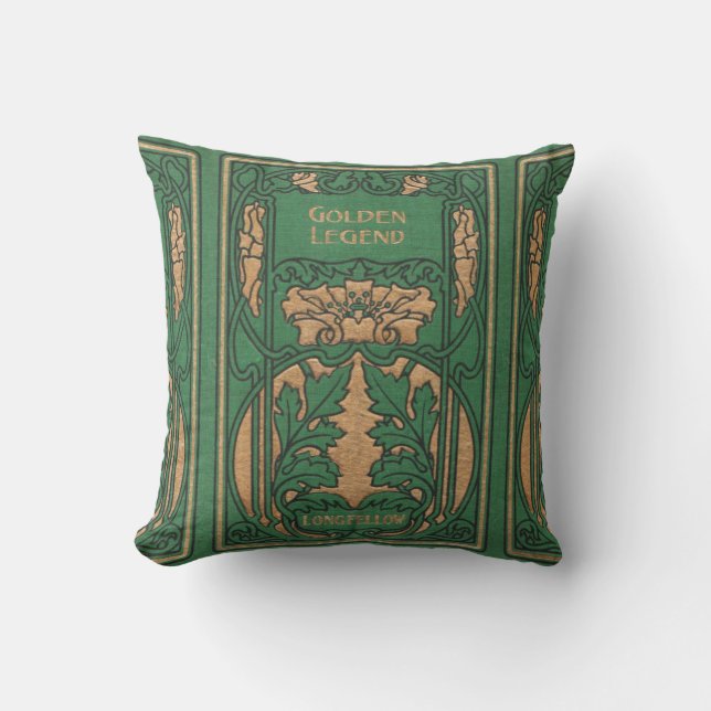 Cojín Decorativo Lectura Art Nouveau (Anverso)