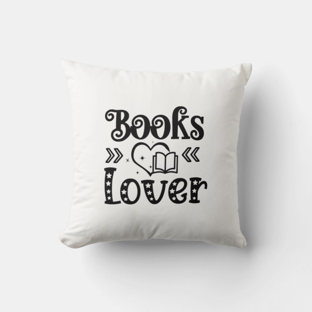 Cojín Decorativo Leer libros de arte mucho (Anverso)