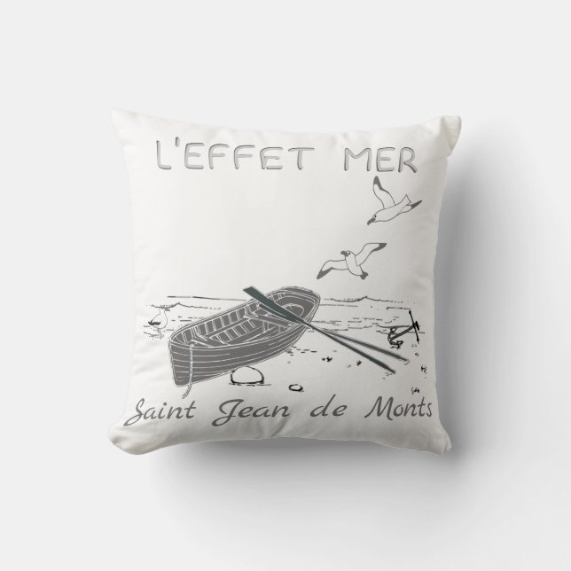 Cojín Decorativo  L'effet mer - plage à personnaliser (Anverso)