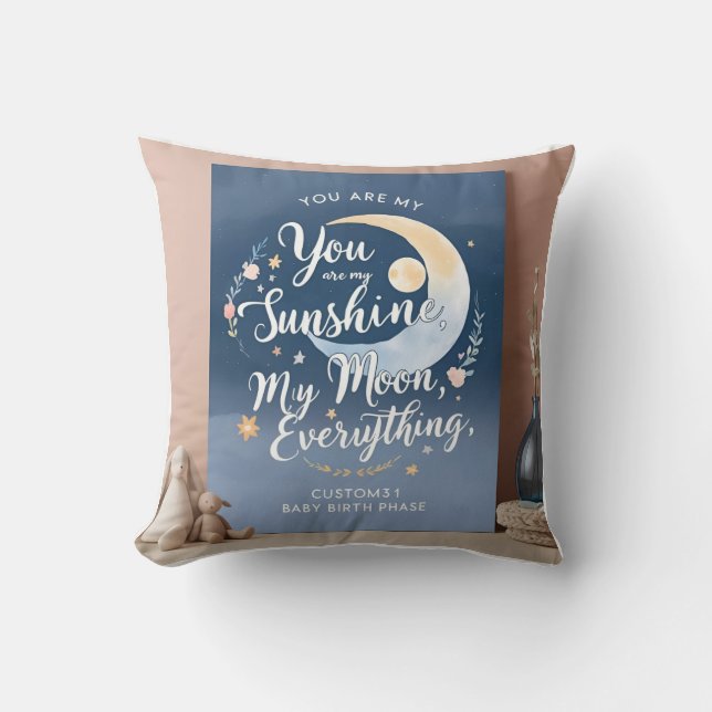 Cojín Decorativo Legado lunar: ‘Eres mi luna’ (Anverso)
