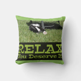 Cojín Decorativo Lema épico del gato Relax Motivador