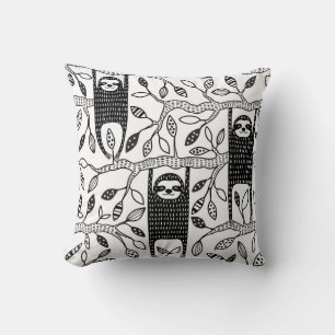 Cojín Decorativo Lemas enfriadas: Patrón animal lindo.