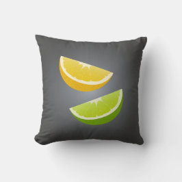 Cojín Decorativo Lemon & Lime Throw Pillow – Modern Citrus Accent