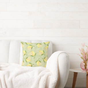 Cojín Decorativo Lemon Motif Love Green