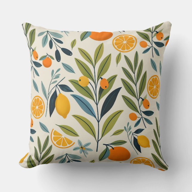 Cojín Decorativo Lemon Orchard Dream (Anverso)