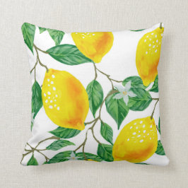 Cojín Decorativo LEMON TREE PILLOW, amarillo y verde
