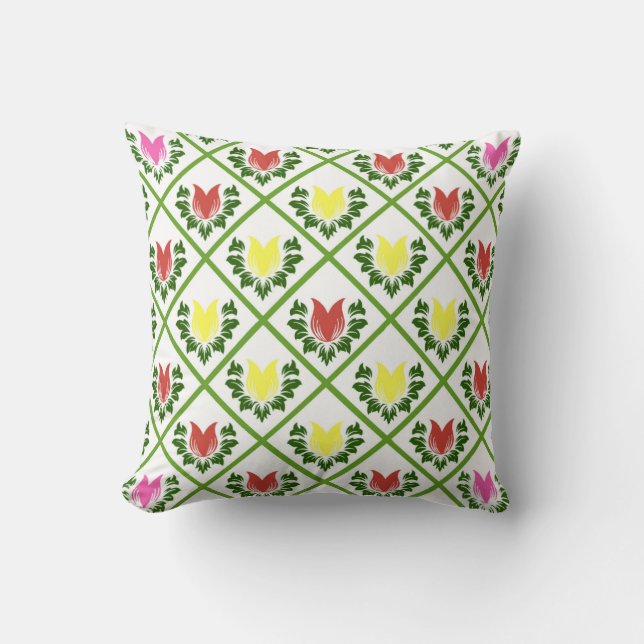 Cojín Decorativo Lemon Tulips (Anverso)
