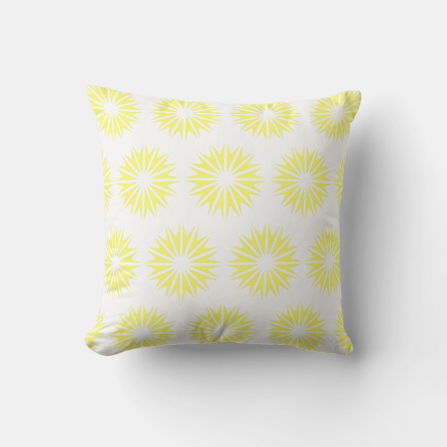 Cojín Decorativo Lemonade Modern Sunbursts (Anverso)