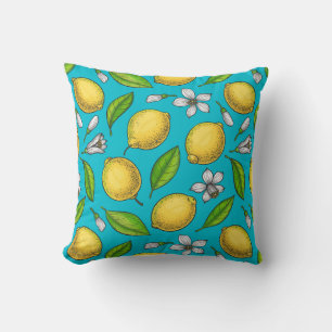 Cojín Decorativo Lemones azules