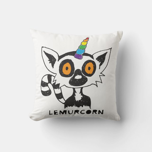 Cojín Decorativo LemurCorn (Anverso)