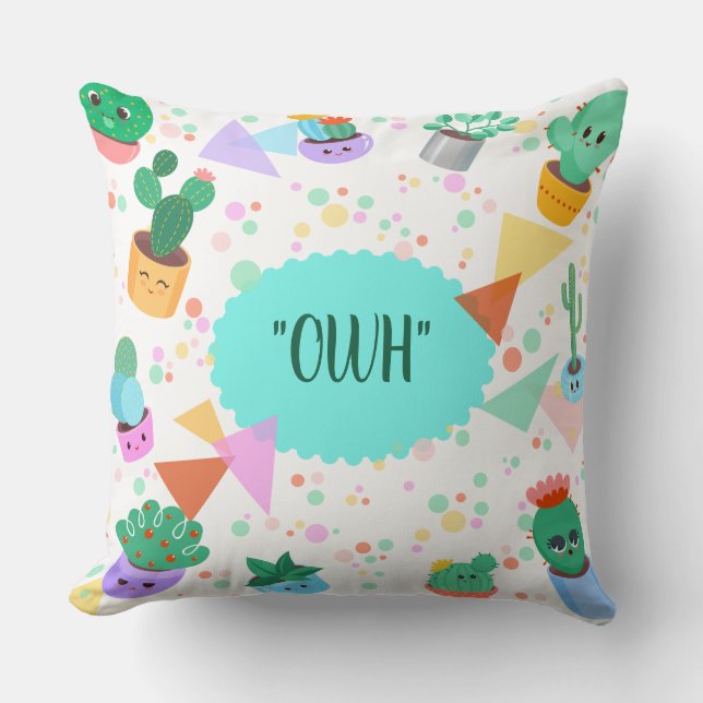 Cojín Decorativo Lenguaje para bebés (Anverso)