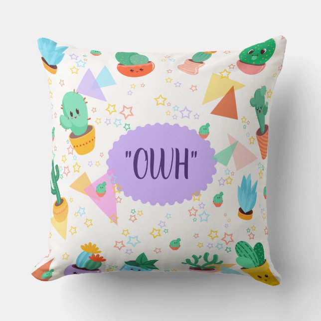 Cojín Decorativo Lenguaje para bebés (Anverso)