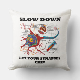 Cojín Decorativo Lentamente Abajo Dejar Que Sus Sinapsis Fueran Neu