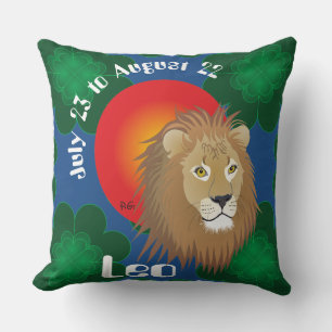 Cojín Decorativo Leo July 23 to los agosto de 22 Pillow