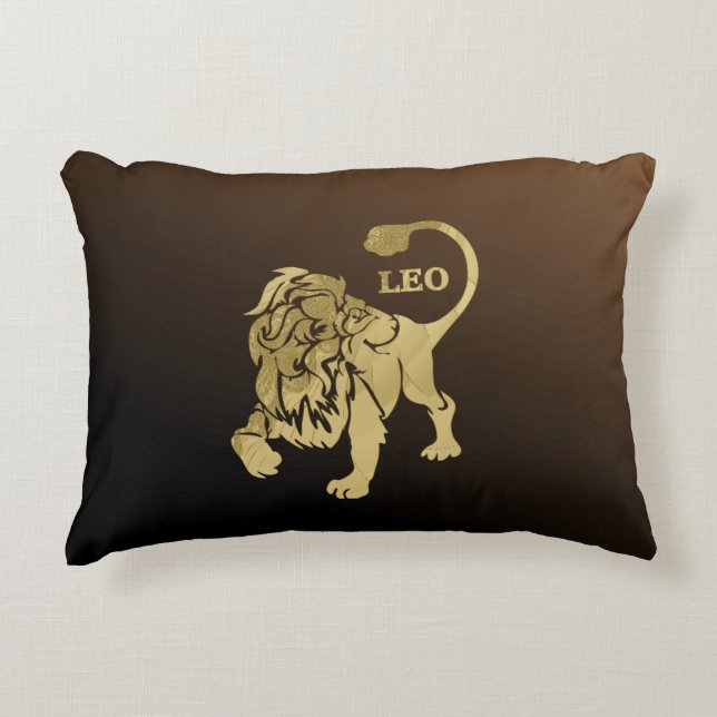 Cojín Decorativo Leo Lion Zodiac (Anverso)