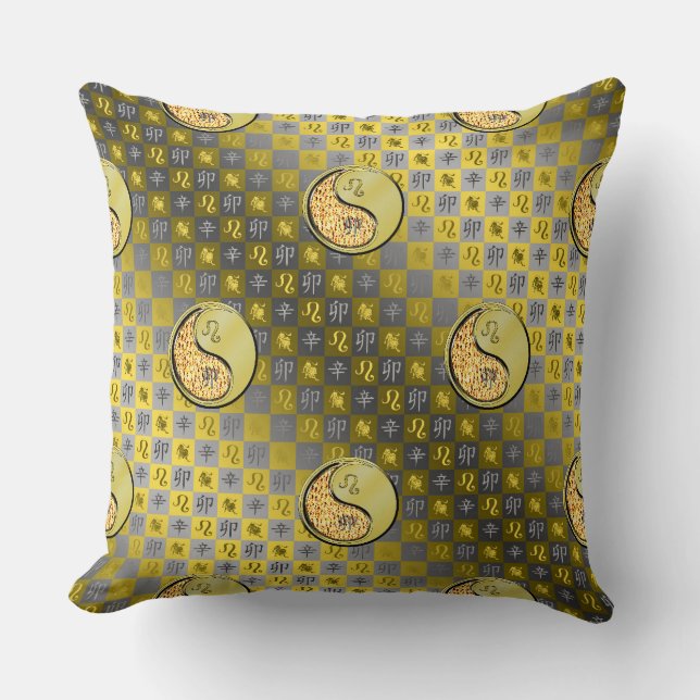 Cojín Decorativo Leo & Metal Rabbit Throw Pillow (Anverso)