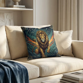 Cojín Decorativo Leo Zodiaco Celeste