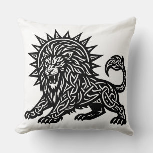 Cojín Decorativo Leo Zodíaco Sol‑Melena León BurnsInHell
